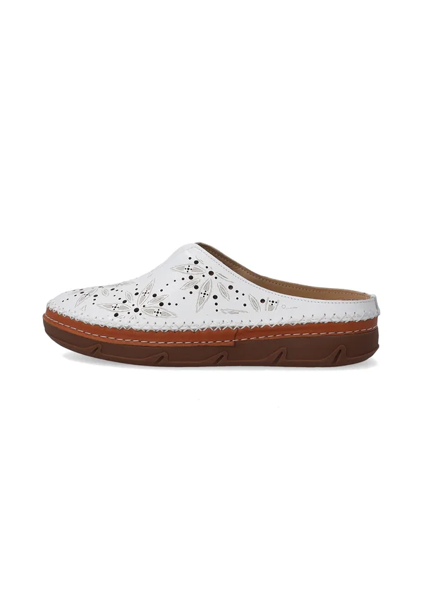 Pantolette flach - white