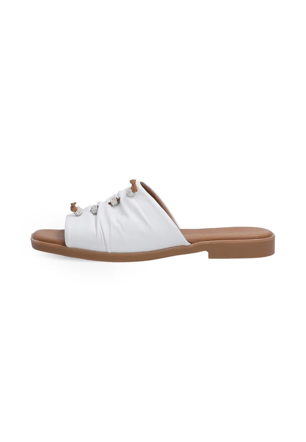 Pantolette flach - white