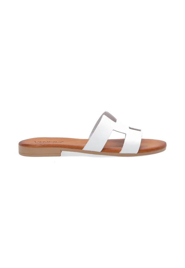 Pantolette flach - white