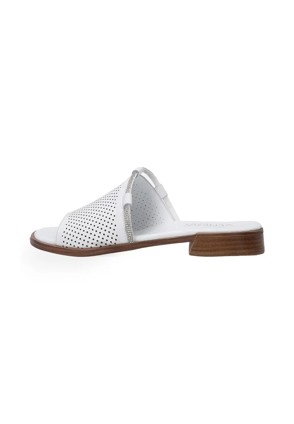 Pantolette flach - white