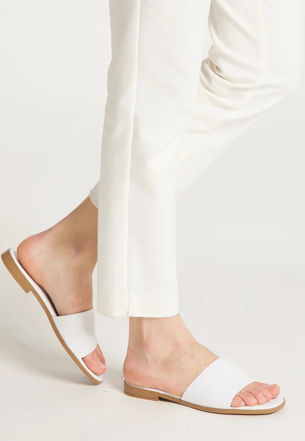Pantolette flach - white