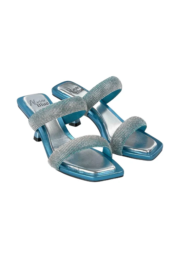 Pantolette hoch - azul