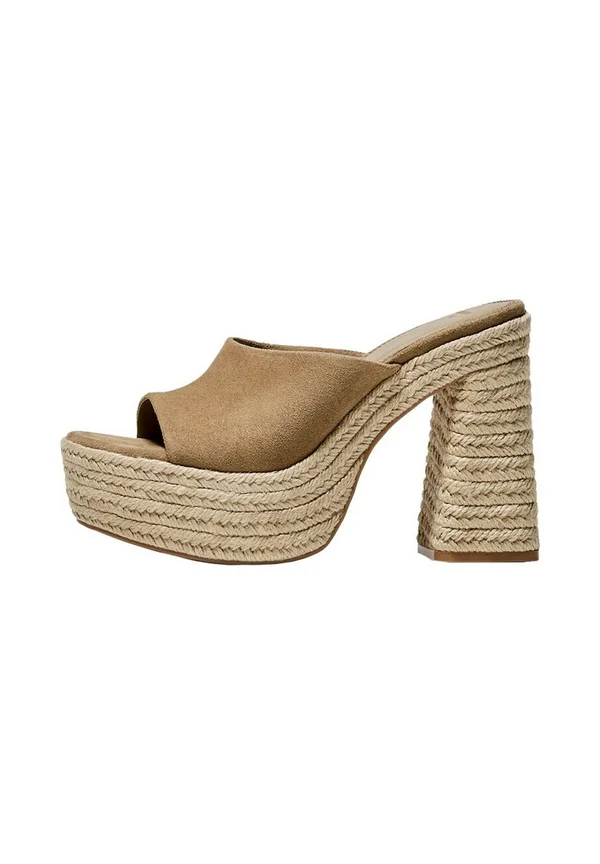 Pantolette hoch - beige