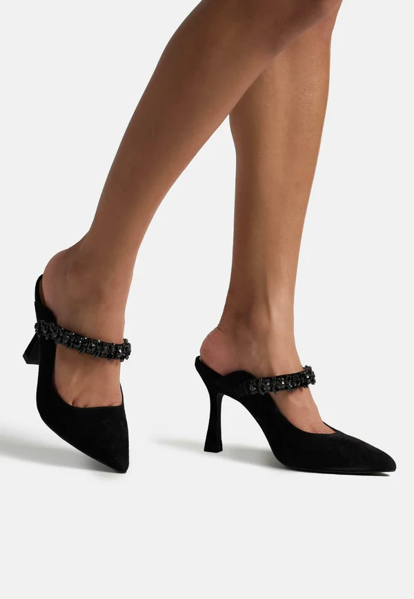 Pantolette hoch - black