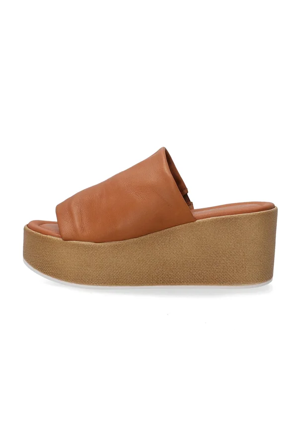 Pantolette hoch - brown
