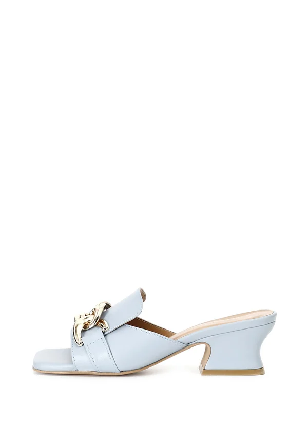 Pantolette hoch - celeste