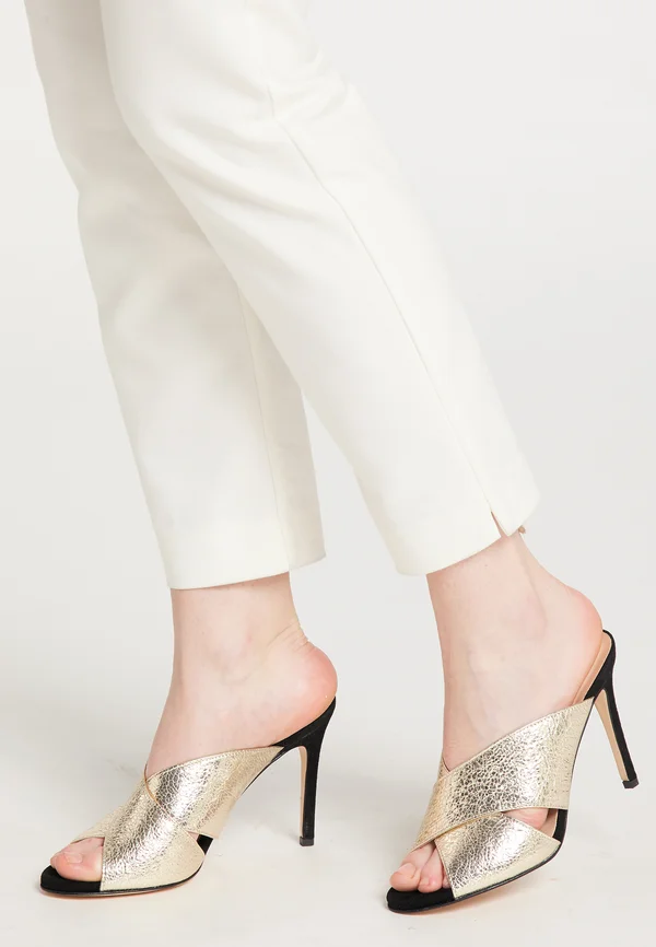 Pantolette hoch - gold