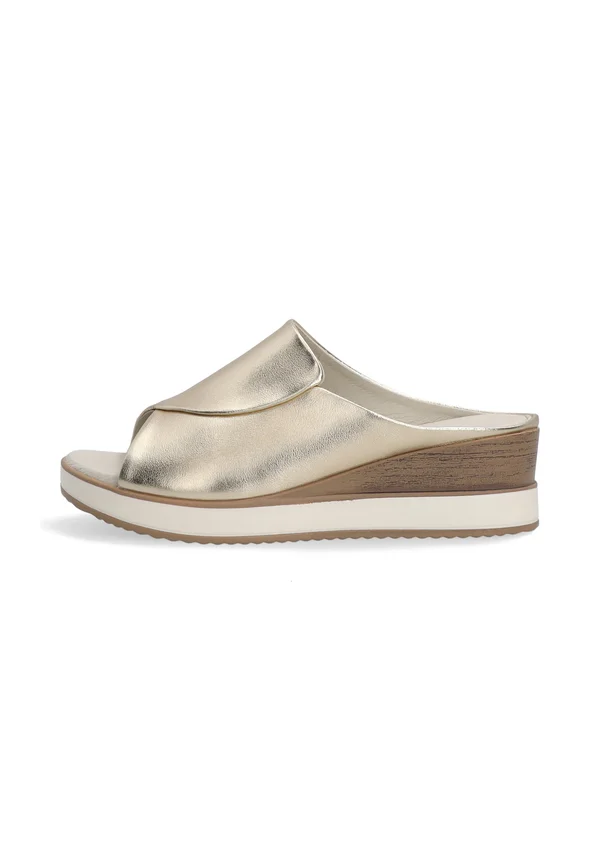 Pantolette hoch - gold