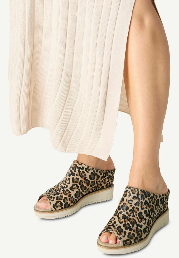Pantolette hoch - leopard