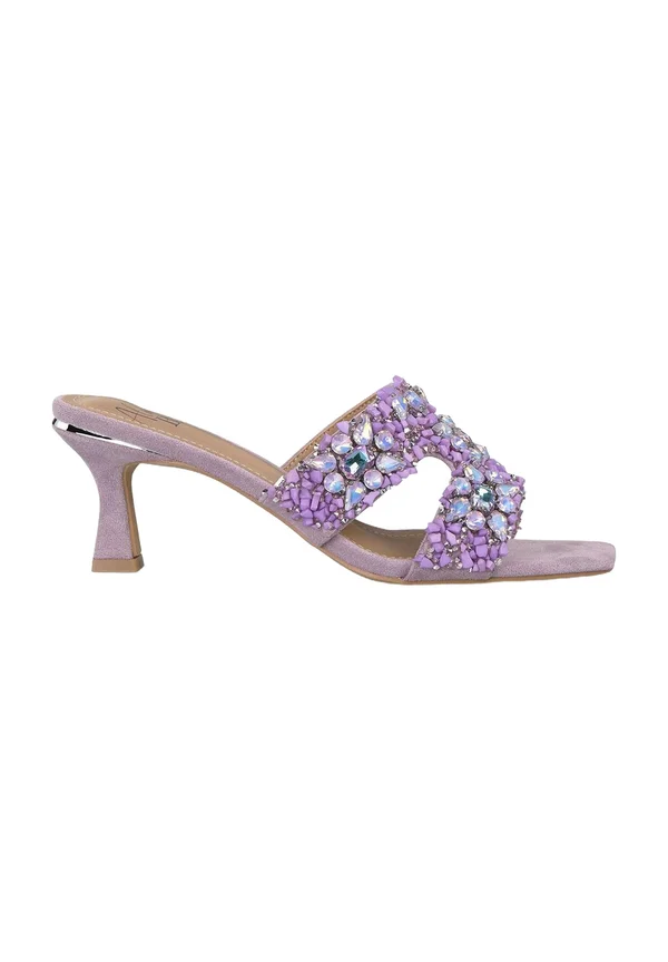 Pantolette hoch - morado