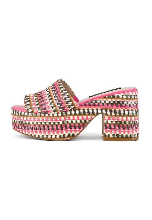 Pantolette hoch - pink