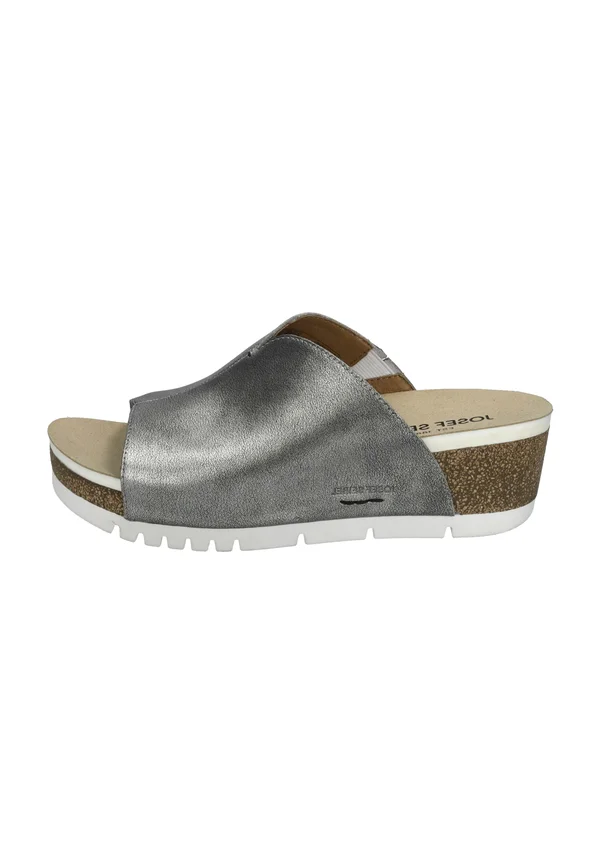 Pantolette hoch - platin