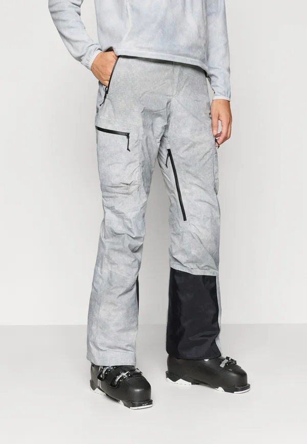 PANTS REGULAR LENGTH DESCENT INSULATED - Skihose - silver-coloured grey