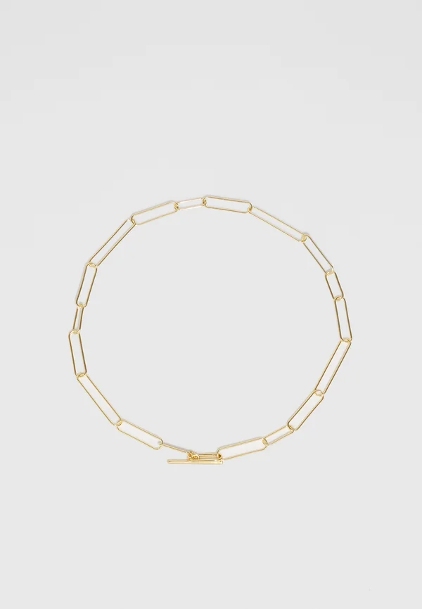 PAPERCLIP NECKLACE - Halskette - yellow gold-coloured