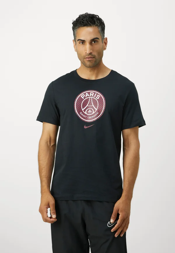 PARIS SAINT-GERMAIN CREST TEE - Vereinsmannschaften - black