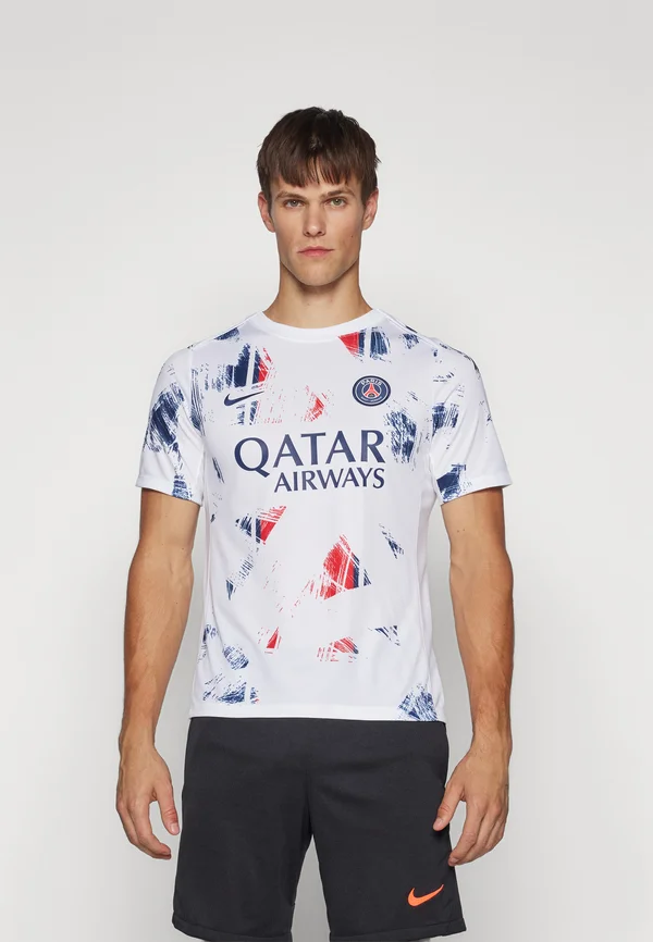 PARIS ST GERMAIN NIKE DF ACADEMY SHORT SLEEVES TOP K AWAY PRE-MATCH - Vereinsmannschaften - white/midnight navy