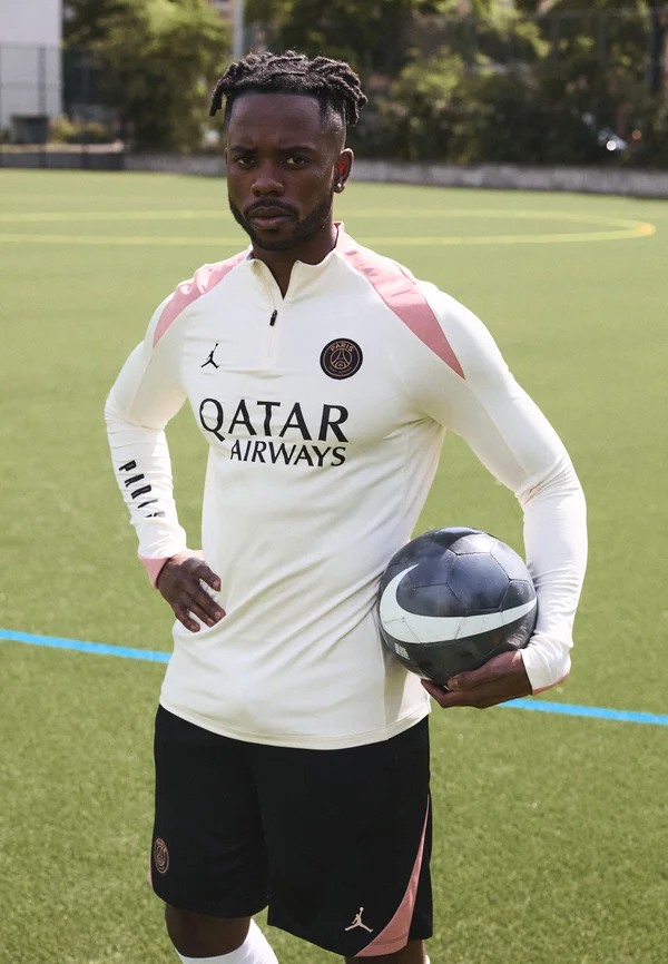 PARIS ST GERMAIN NIKE DF STRIKE DRILL TOP THIRD - Vereinsmannschaften - pale ivory/rust pink/black