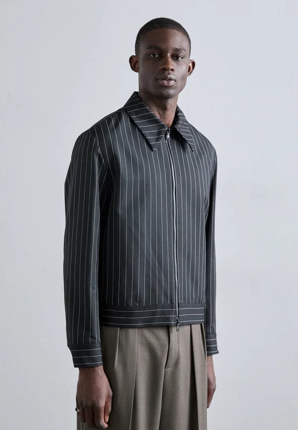 PARKE PIN STRIPE JACKET - Leichte Jacke - black