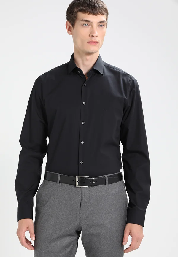 PARMA SLIM FIT - Businesshemd - black