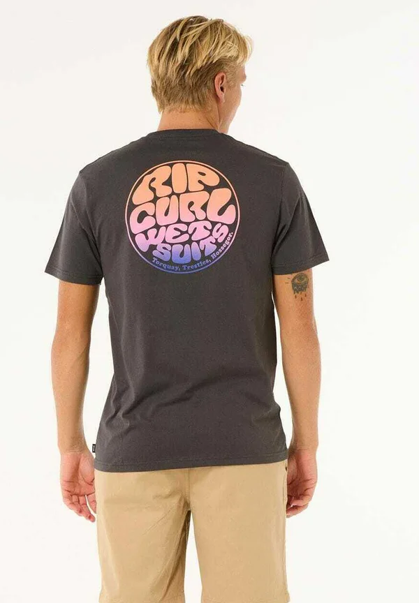 PASSAGE  - T-Shirt print - washed black