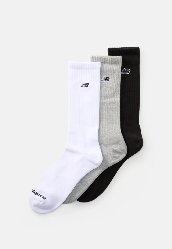 PATCH LOGO CREW UNISEX 3 PACK - Socken - white/grey/black