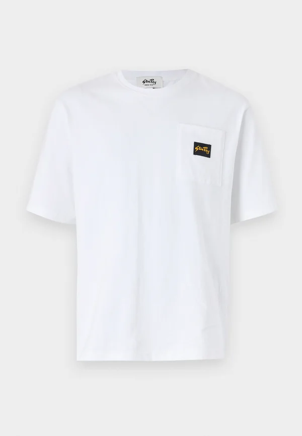 PATCH POCKET TEE UNISEX - T-Shirt basic - white