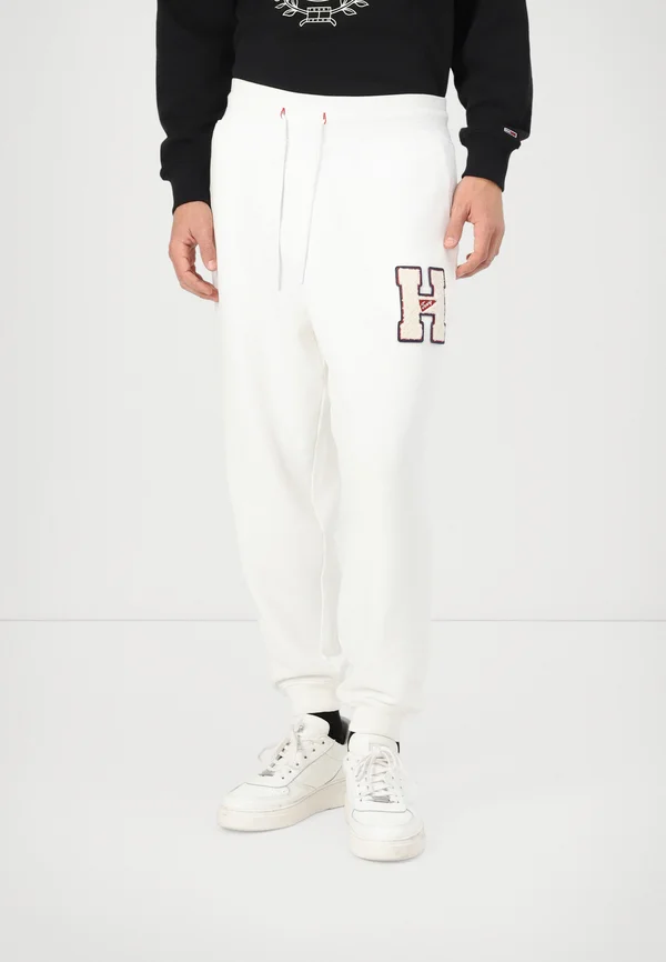 PATCH TERRY PANT - Jogginghose - antique white