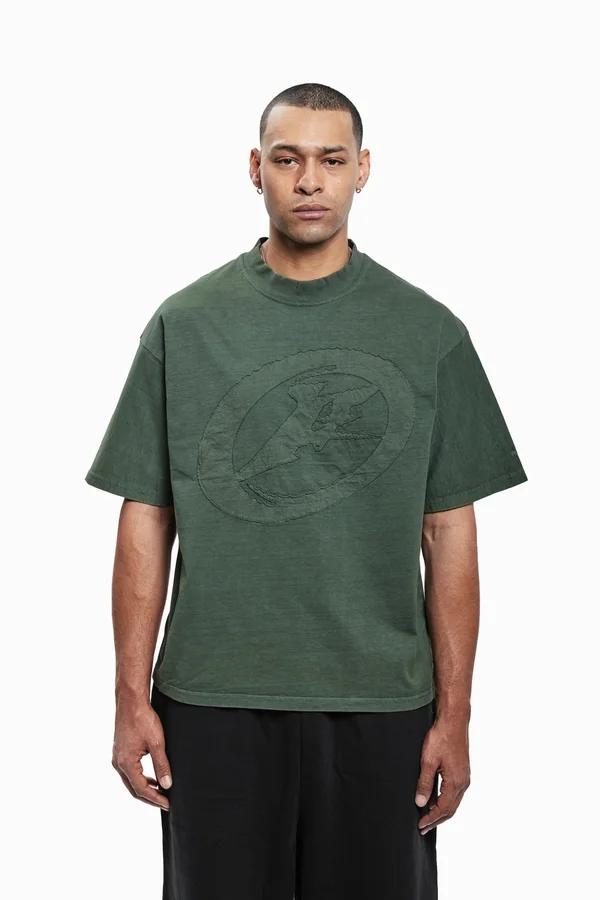 PATCH UNISEX - T-Shirt print - green washed