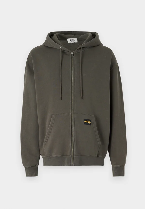 PATCH ZIP HOOD UNISEX - Sweatjacke - dark green