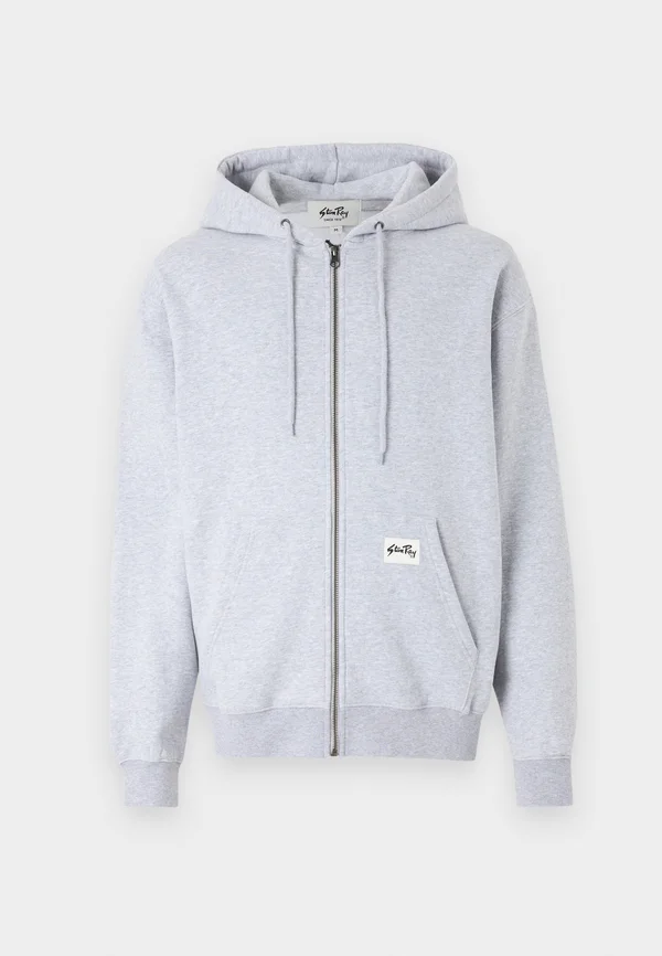 PATCH ZIP HOOD UNISEX - Sweatjacke - grey heather