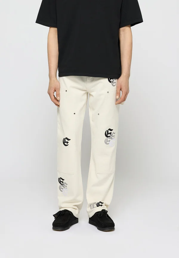 PATCHED CARPENTER - Jeans Straight Leg - off-white