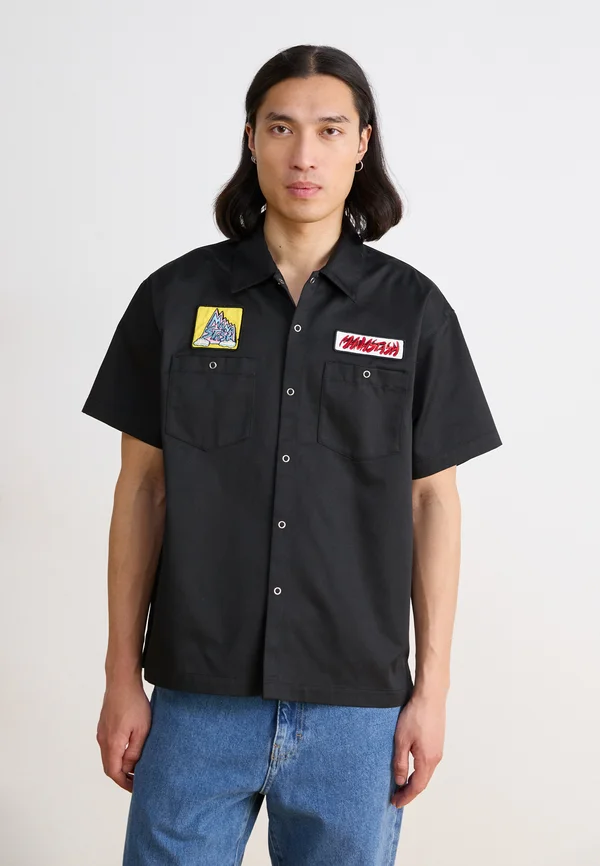 PATCHED LOGO WORK  - Hemd - black