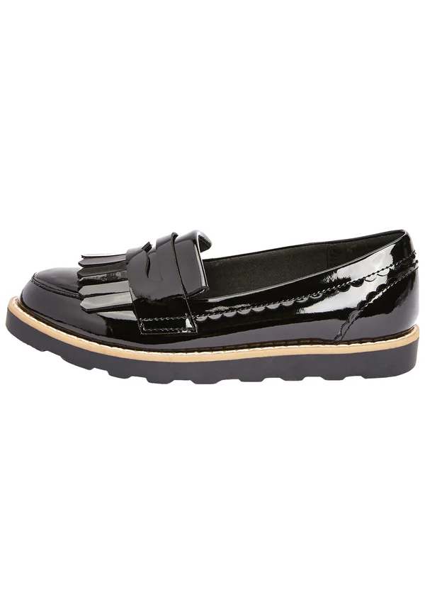 PATENT WIDE FIT LOAFERS - Slipper - black