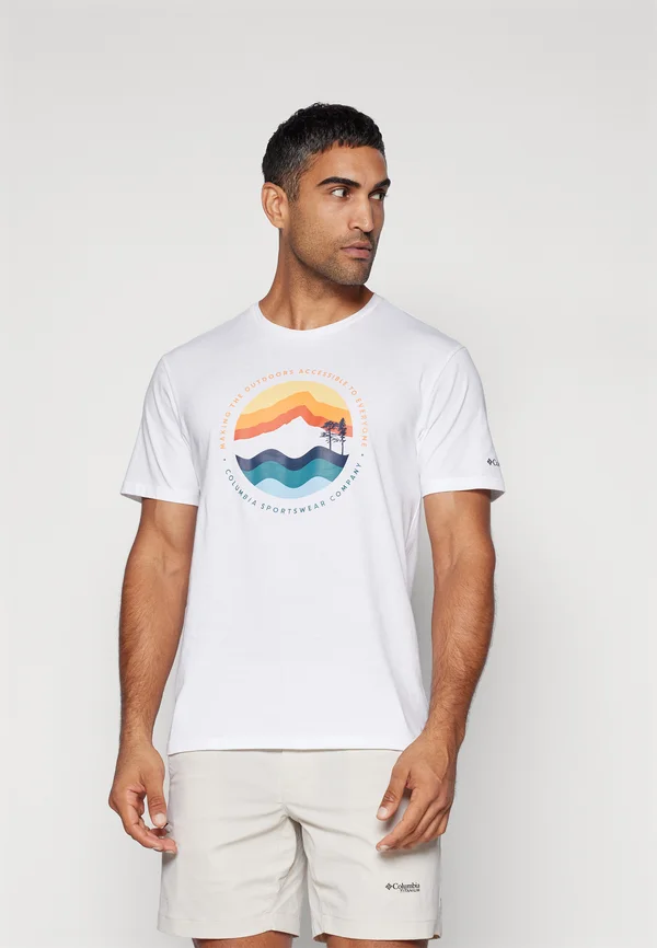 PATH LAKE™ GRAPHIC TEE  - T-Shirt print - white