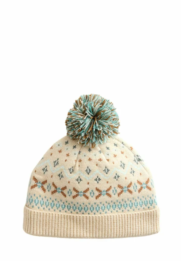 PATTERN POM - Mütze - natural fairisle