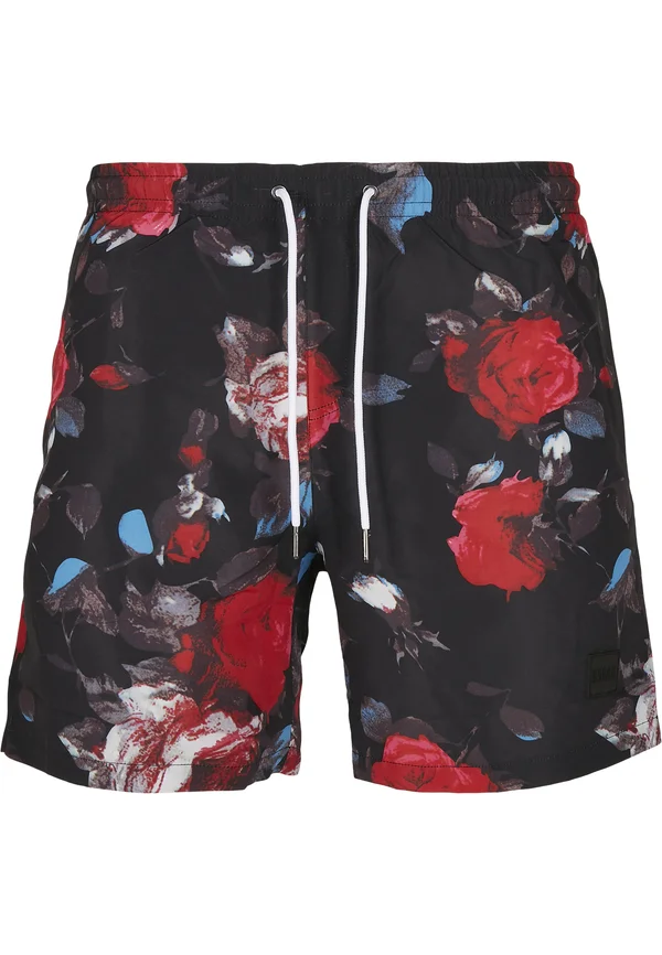 PATTERN - Shorts - black rose aop