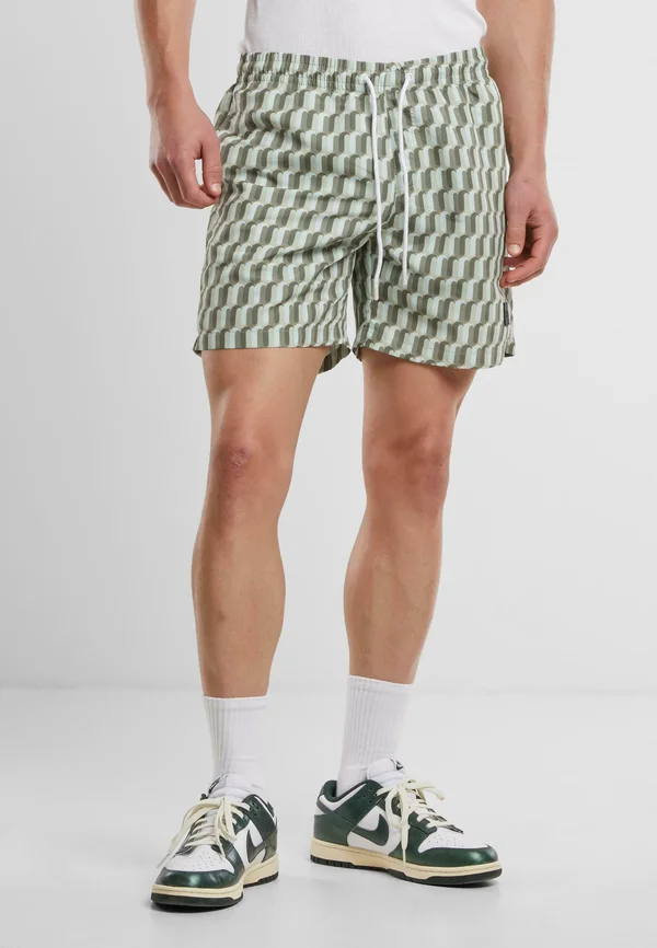 PATTERN - Shorts - blue retro pattern