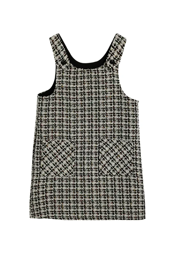 PATTERNED - Strickkleid - white