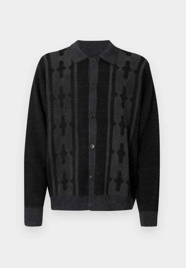 PATTERSON UNISEX - Strickjacke - black