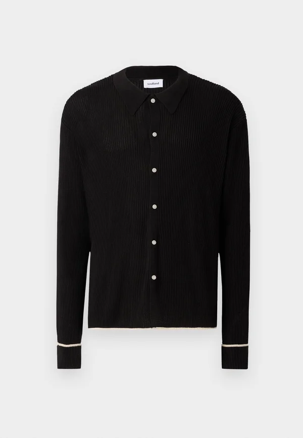 PAUL LONG SLEEVED UNISEX - Strickjacke - black