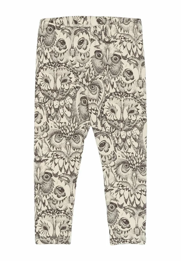 PAULA  NOOS - Leggings - Hosen - cream aop owl