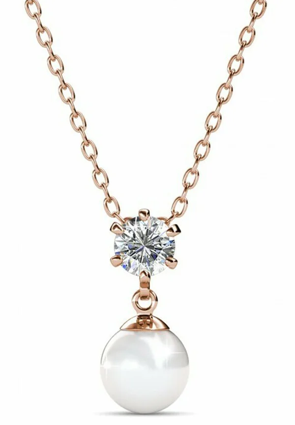 PAULINE  - Anhänger - couleur or rose / cristal