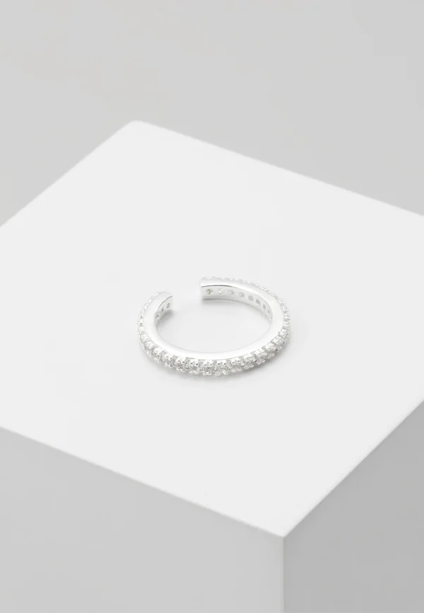 PAVE SINGLE EAR CUFF - Ohrringe - silver-coloured
