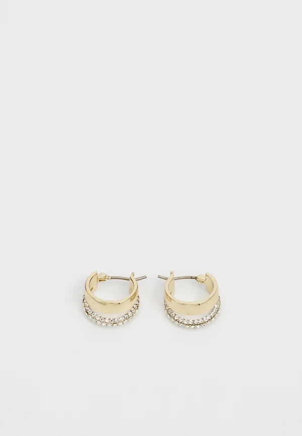 PAVE SPLIT HOOP - Ohrringe - gold-coloured