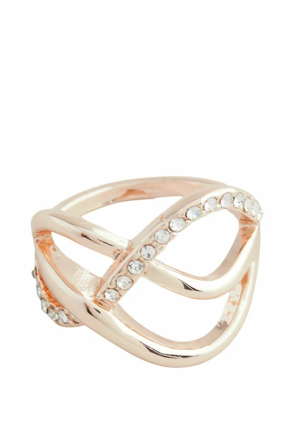 PAVE TWIST  - Ring - rose gold coloured