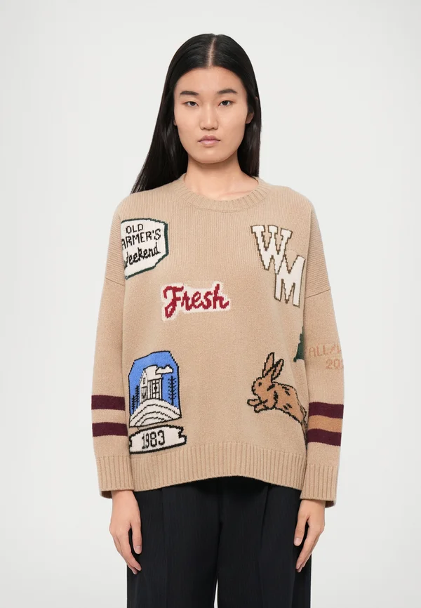 PAVIDI - Strickpullover - beige