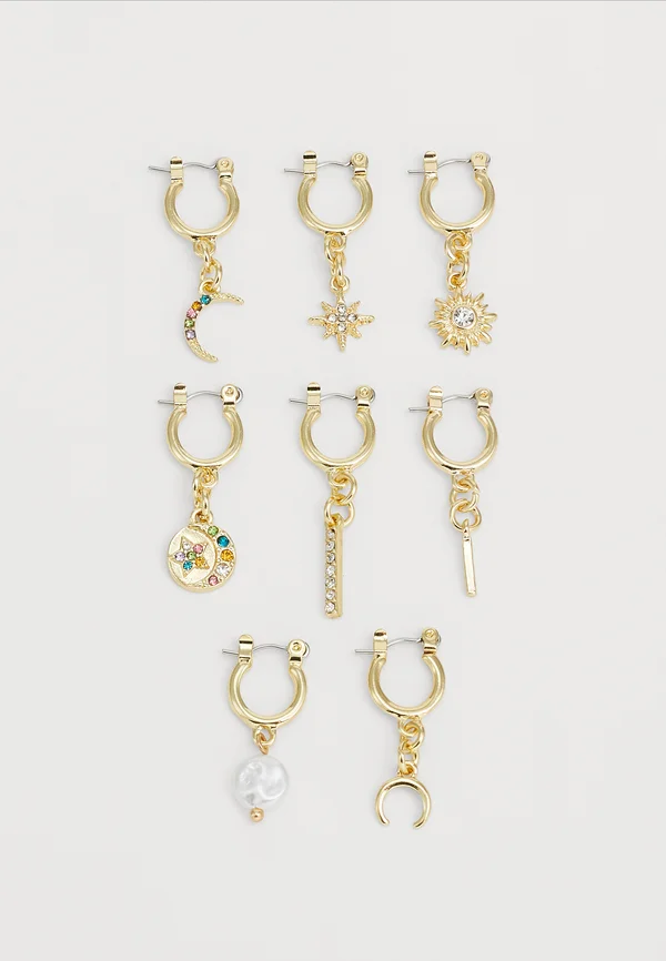 PCAMALY EARRINGS 4 PACK - Ohrringe - gold-coloured