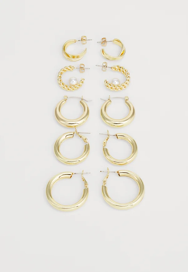 PCAMALYSE EARRINGS 5 PACK - Ohrringe - gold-coloured