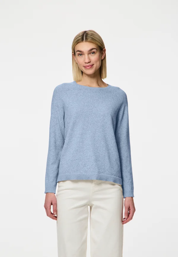 PCBREE O NECK - Strickpullover - blue