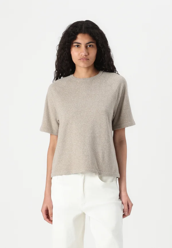 PCBREE O NECK  - Strickpullover - crockery melange